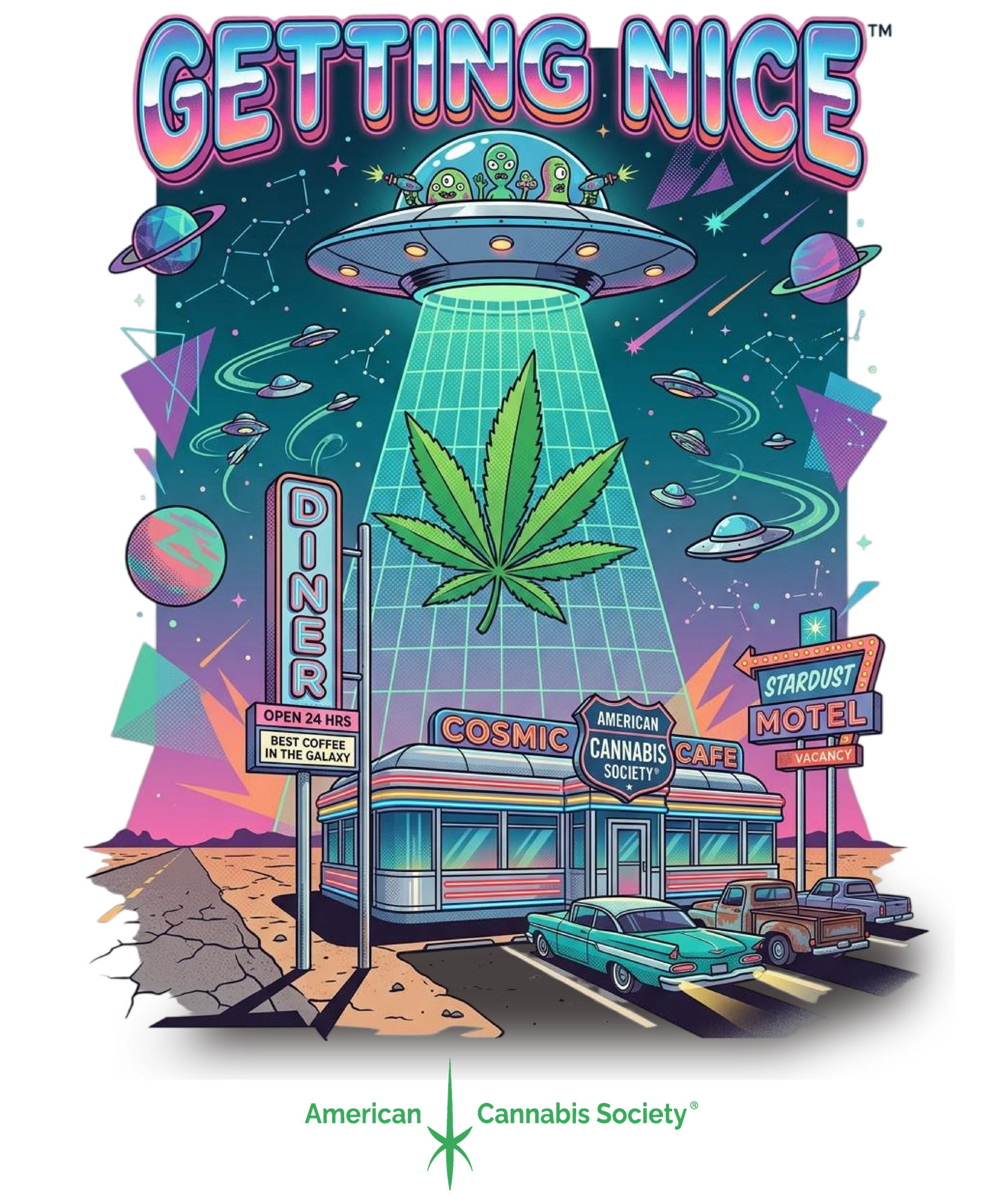 Getting Nice THCA flower near Monona — GreenRX™ largest selection cosmic cannabis cafe art