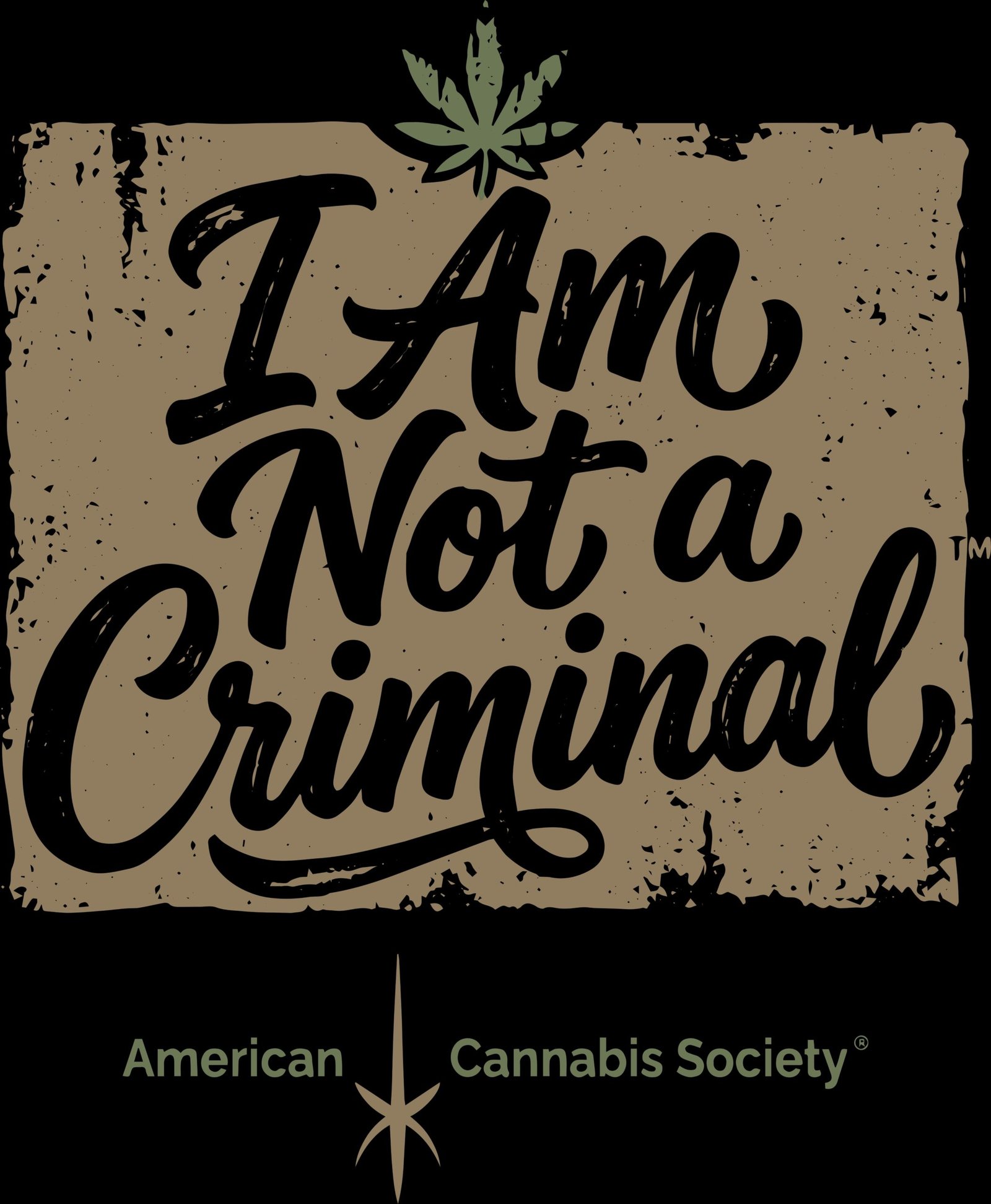 THCA flower near Monona at GreenRX™ — I Am Not a Criminal American Cannabis Society design
