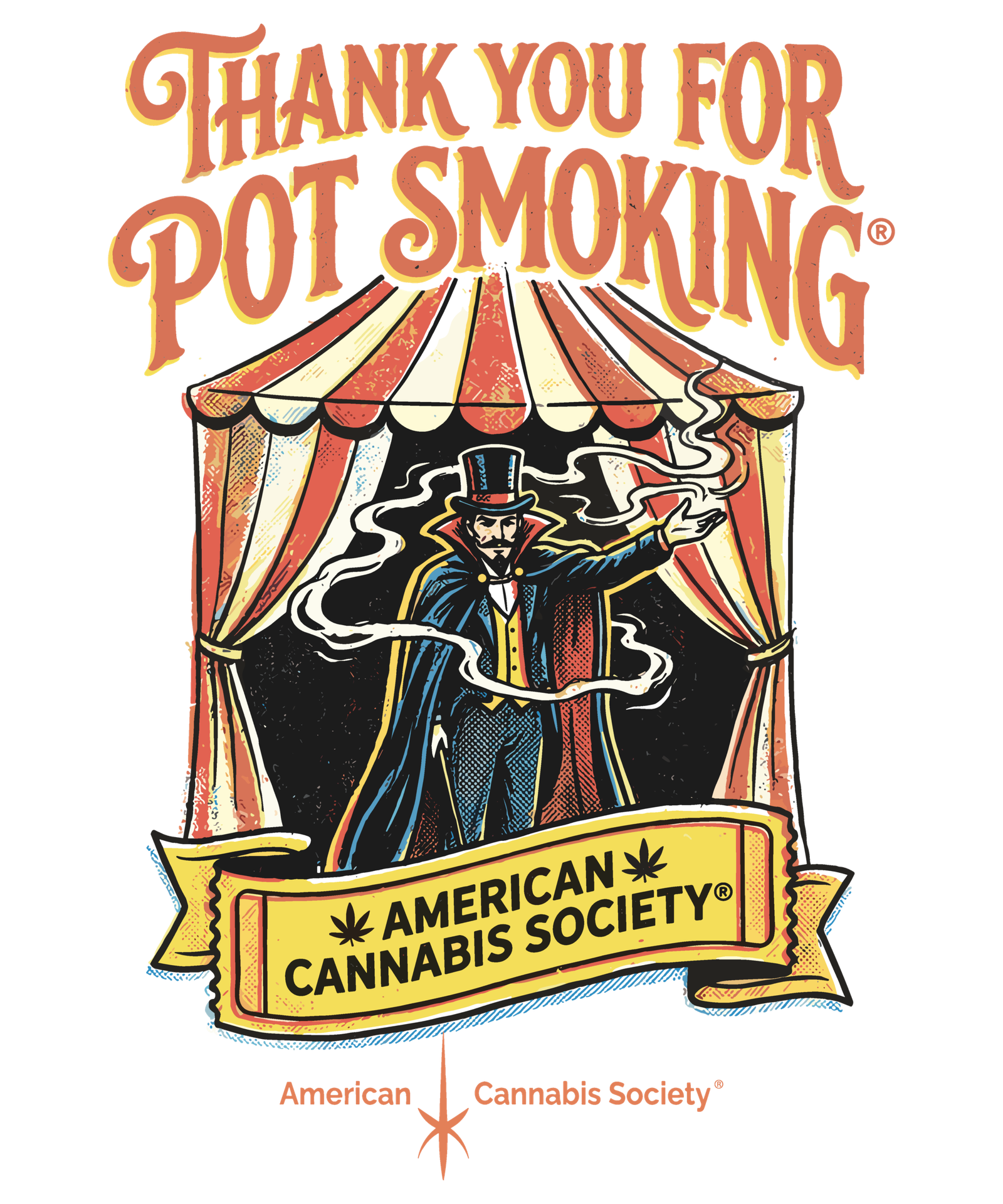 Thank You For Pot Smoking cannabis t-shirt from THCFACTOR.com, the largest cannabis clothing company in the world